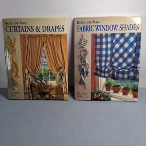 Window Shades and Curtains & Drapes 2 Book Set Hard Cover w/ Dust Jackets 1995